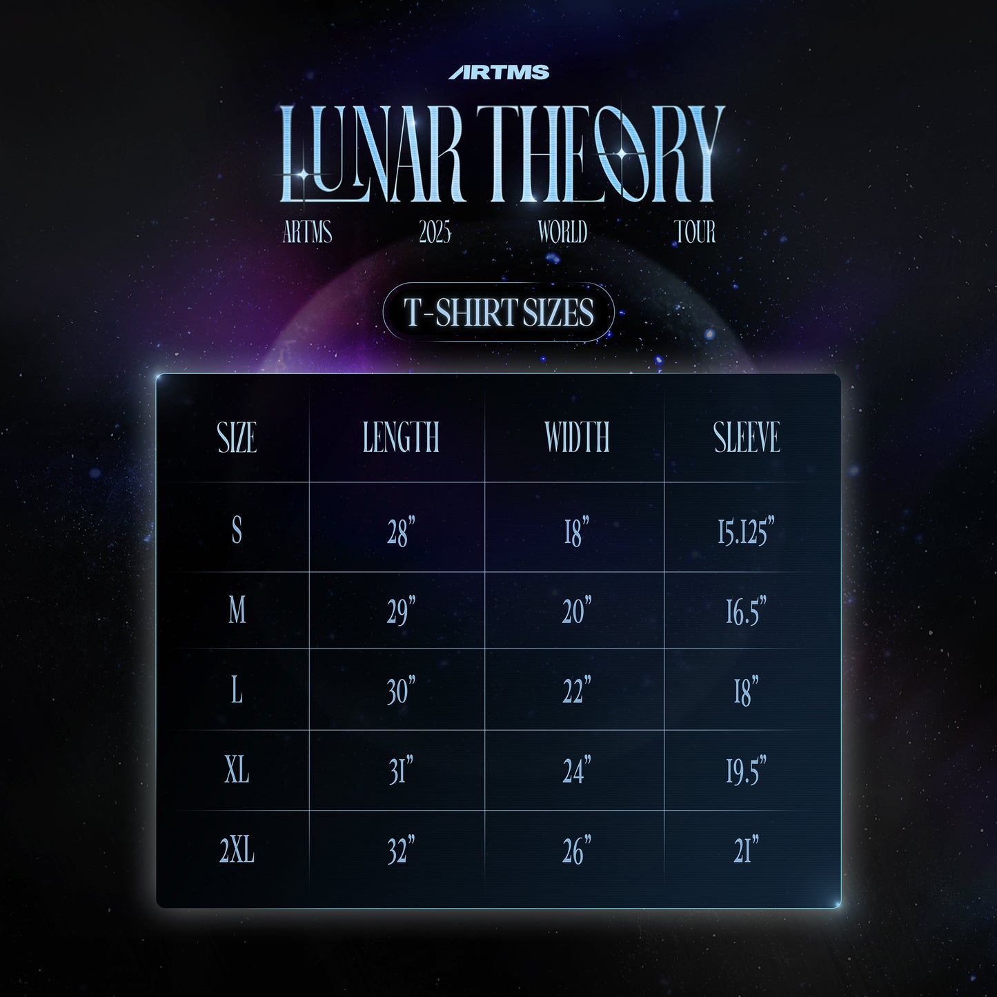 ARTMS ‹Lunar Theory Tour› T-Shirt (Lunar Theory)
