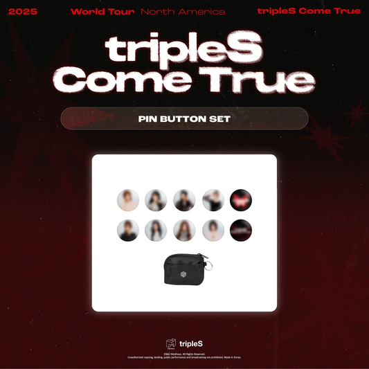 tripleS âšCome True Tourâş Pin Button Set