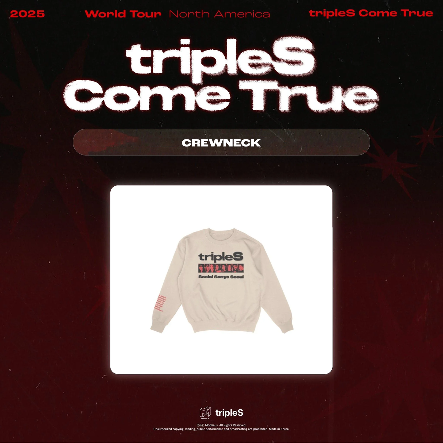 tripleS ‹Come True Tour› Crewneck