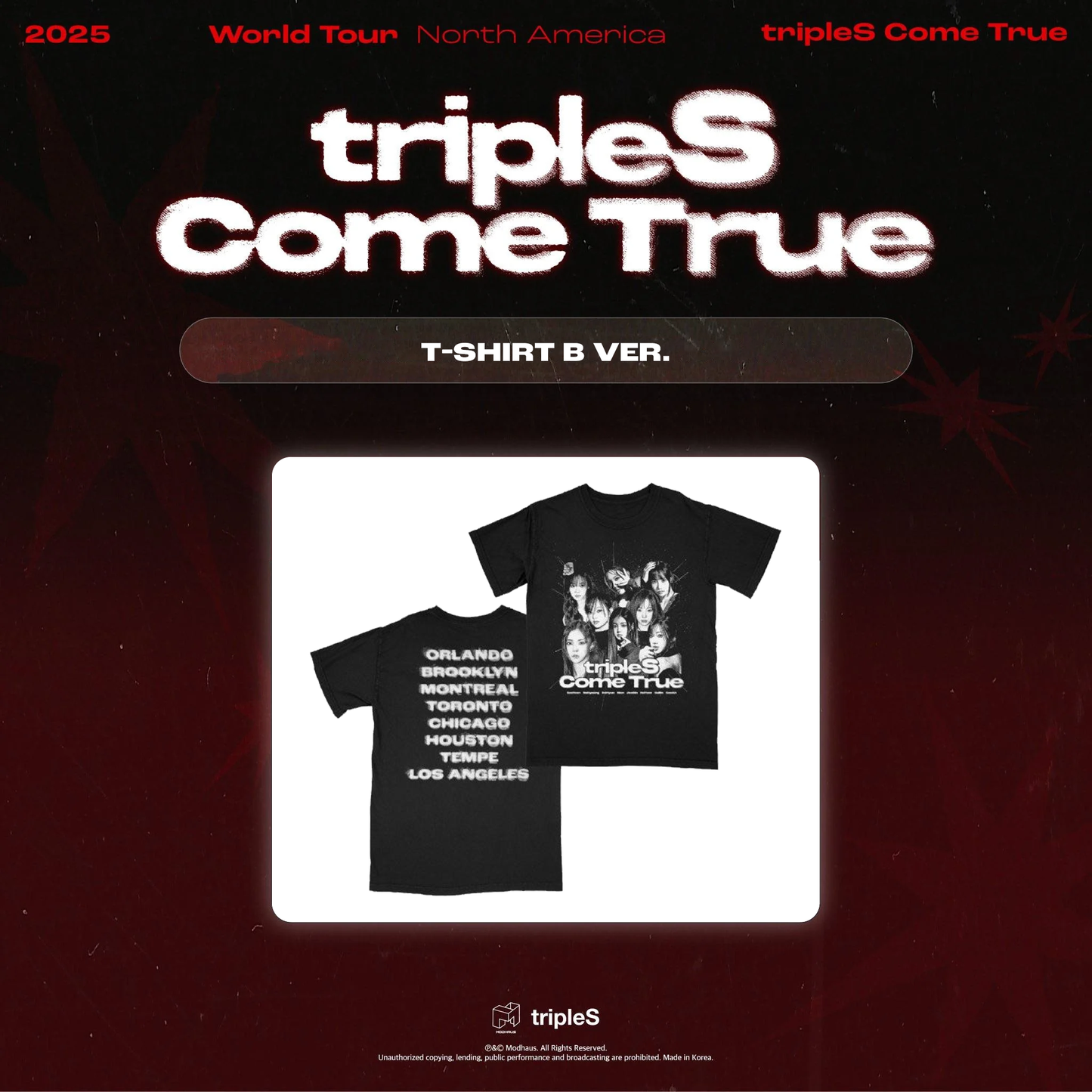 tripleS ‹Come True Tour› T-Shirt